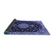 Sideview of Medallion Blue Traditional Rug, tr4744blu