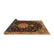 Sideview of Medallion Brown Traditional Rug, tr4744brn