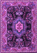 Medallion Purple Traditional Rug, tr4745pur