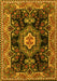 Medallion Yellow Traditional Rug, tr4745yw