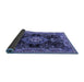 Sideview of Medallion Blue Traditional Rug, tr4745blu