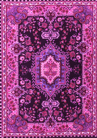 Medallion Pink Traditional Rug, tr4745pnk