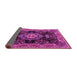 Sideview of Medallion Pink Traditional Rug, tr4745pnk