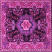 Square Medallion Pink Traditional Rug, tr4745pnk