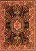 Medallion Orange Traditional Rug, tr4745org