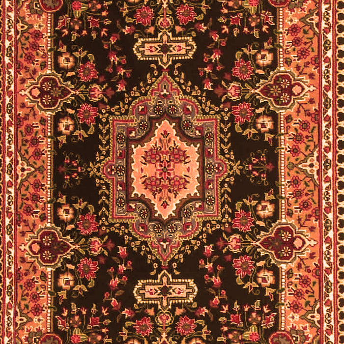 Medallion Orange Traditional Rug, tr4745org