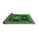 Sideview of Medallion Emerald Green Traditional Rug, tr4745emgrn