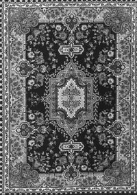 Medallion Gray Traditional Rug, tr4745gry