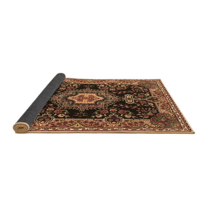 Sideview of Medallion Brown Traditional Rug, tr4745brn