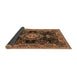 Sideview of Medallion Brown Traditional Rug, tr4745brn