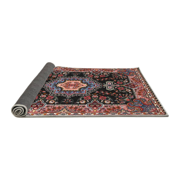 Sideview of Traditional Pink Medallion Rug, tr4746