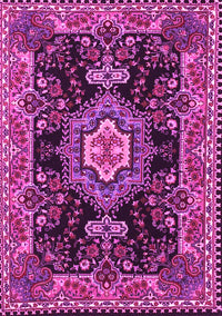 Medallion Pink Traditional Rug, tr4746pnk