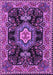 Machine Washable Medallion Purple Traditional Area Rugs, wshtr4746pur