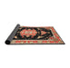 Sideview of Traditional Sandy Brown Medallion Rug, tr4747