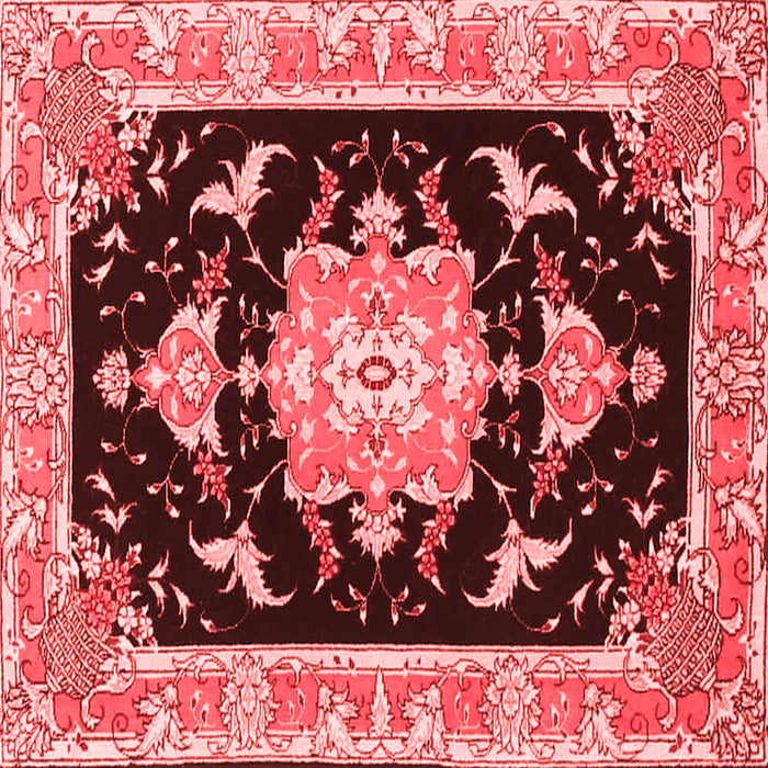 Medallion Red Traditional Rug, tr4747red