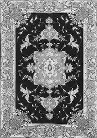 Medallion Gray Traditional Rug, tr4747gry