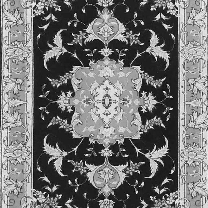 Medallion Gray Traditional Rug, tr4747gry