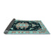 Sideview of Medallion Light Blue Traditional Rug, tr4747lblu