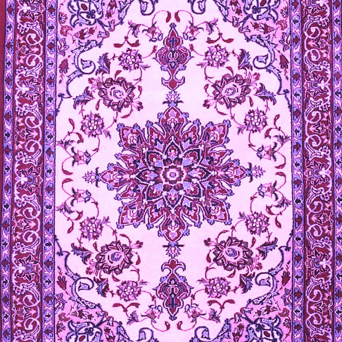 Medallion Purple Traditional Rug, tr4748pur