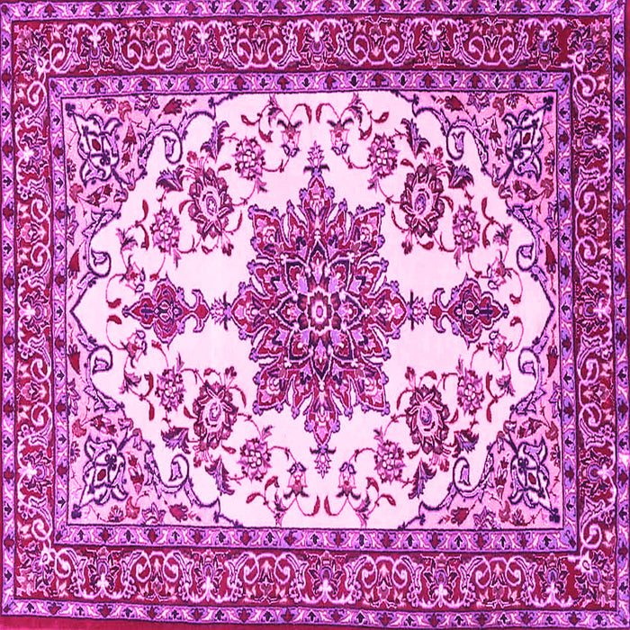 Square Medallion Pink Traditional Rug, tr4748pnk