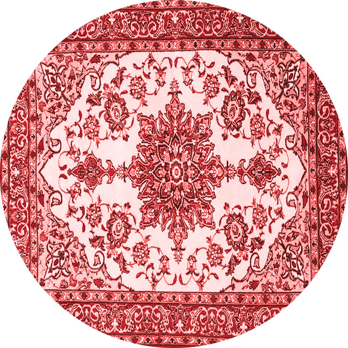 Medallion Red Traditional Rug, tr4748red