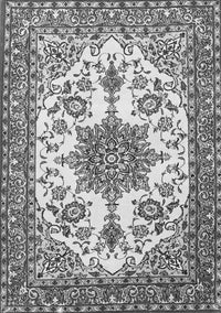 Medallion Gray Traditional Rug, tr4748gry