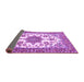 Sideview of Medallion Purple Traditional Rug, tr4748pur