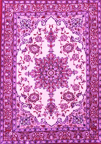 Medallion Pink Traditional Rug, tr4748pnk