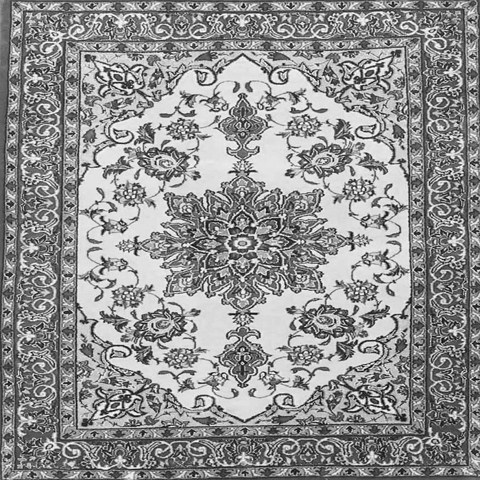 Serging Thickness of Medallion Gray Traditional Rug, tr4748gry