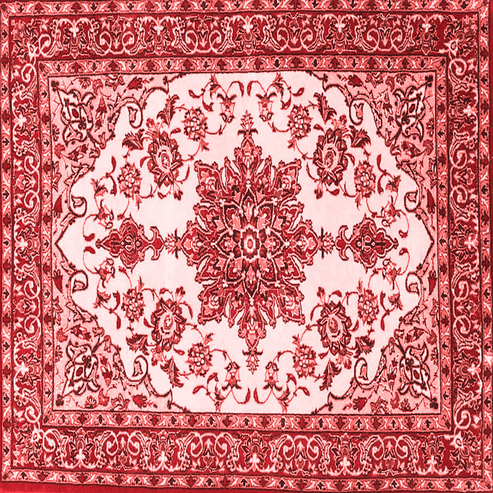Medallion Red Traditional Rug, tr4748red