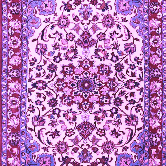 Medallion Purple Traditional Rug, tr4749pur