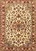 Medallion Brown Traditional Rug, tr4749brn