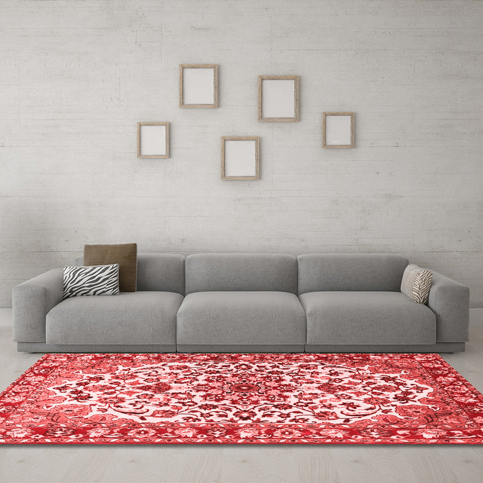 Traditional Red Washable Rugs