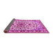 Sideview of Medallion Pink Traditional Rug, tr4749pnk