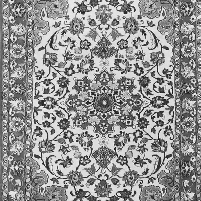 Medallion Gray Traditional Rug, tr4749gry