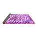 Sideview of Medallion Purple Traditional Rug, tr4749pur