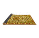 Sideview of Medallion Yellow Traditional Rug, tr4749yw