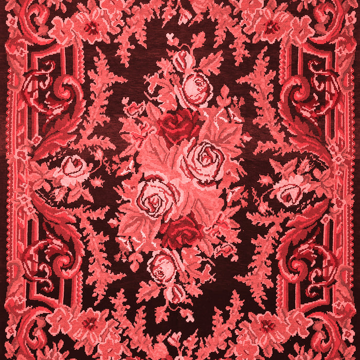 Medallion Red French Area Rugs