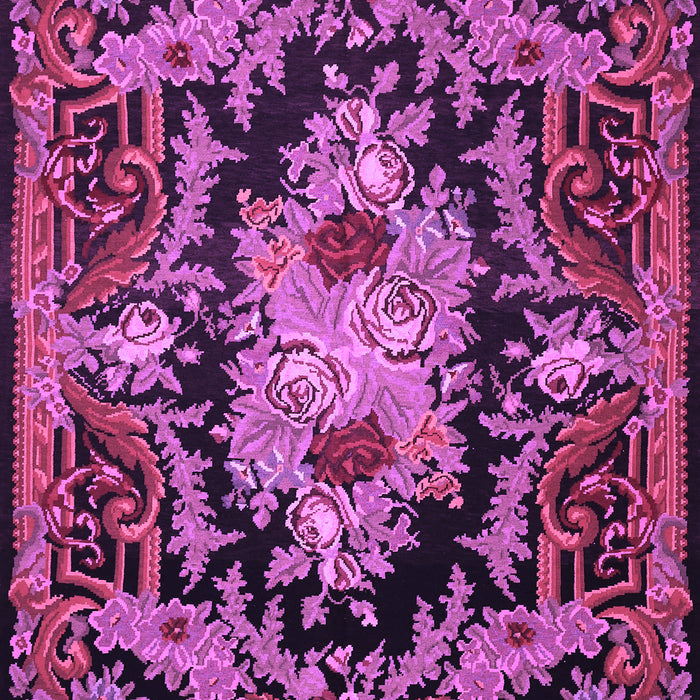 Medallion Purple French Rug, tr474pur