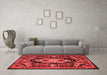 French Red Washable Rugs