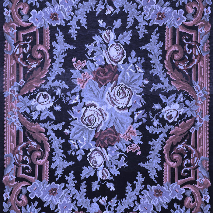 Medallion Blue French Rug, tr474blu