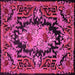 Square Medallion Pink French Rug, tr474pnk