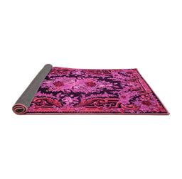 Sideview of Medallion Pink French Rug, tr474pnk