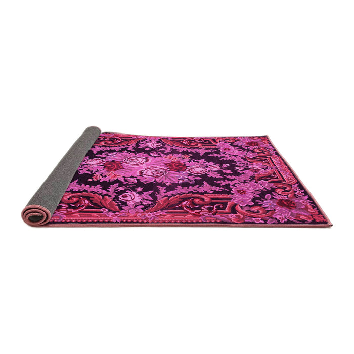 Sideview of Medallion Pink French Rug, tr474pnk