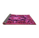 Sideview of Medallion Pink French Rug, tr474pnk