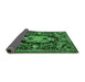 Sideview of Medallion Emerald Green French Rug, tr474emgrn