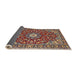 Sideview of Traditional Saffron Red Oriental Rug, tr4750