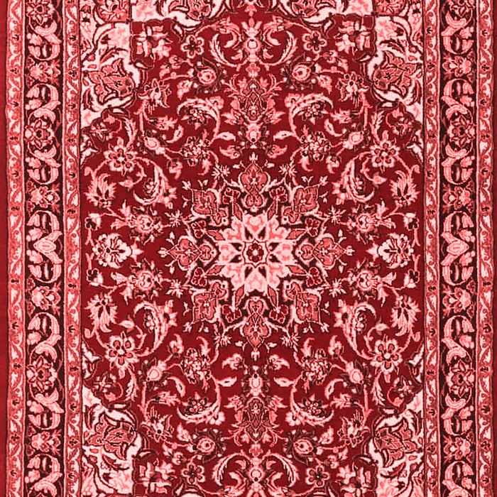 Machine Washable Oriental Red Traditional Rug, wshtr4750red