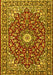 Oriental Yellow Traditional Rug, tr4750yw