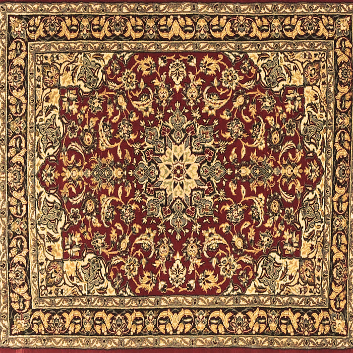 Square Oriental Brown Traditional Rug, tr4750brn